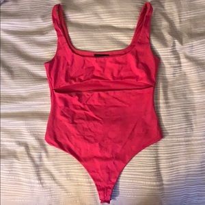 Hot pink bodysuit